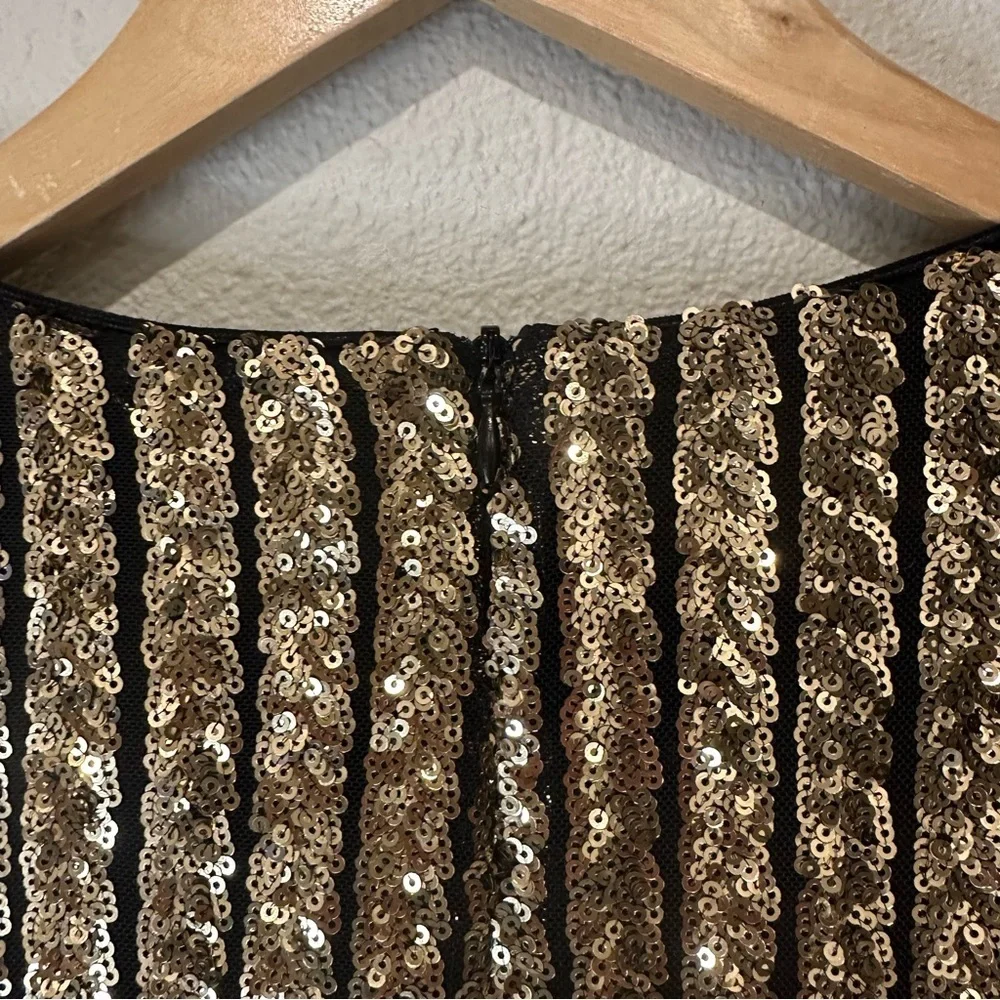 Lulu's Party Starts Now Shimmering Gold Sequin Long Sleeve Dress - Picture 8 of 11